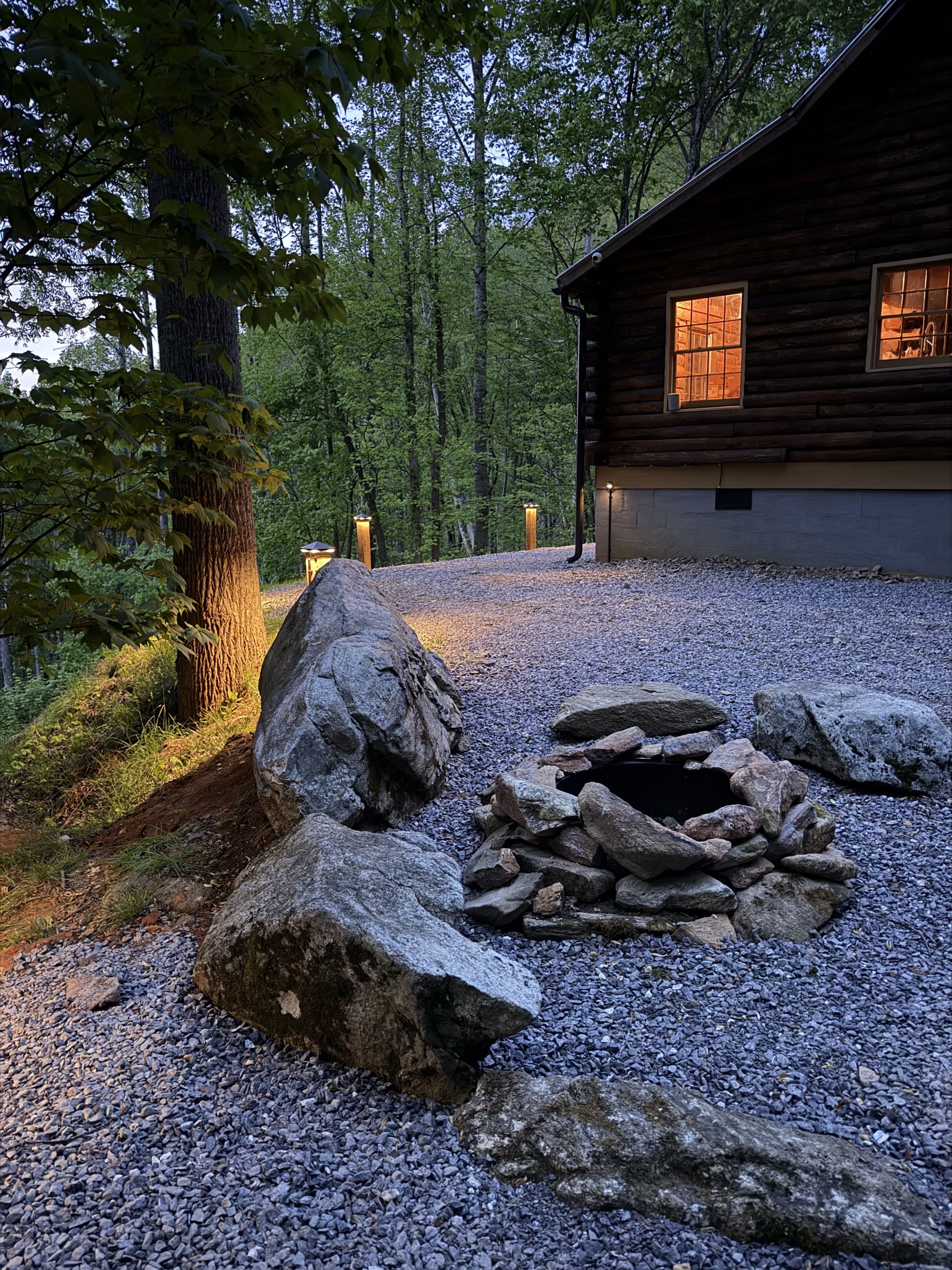Firepit under the stars